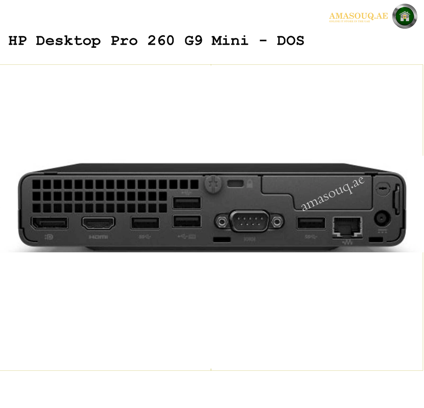 HP Pro 260 G9 Mini Desktop | AMASOUQ.AE BACK VIEW