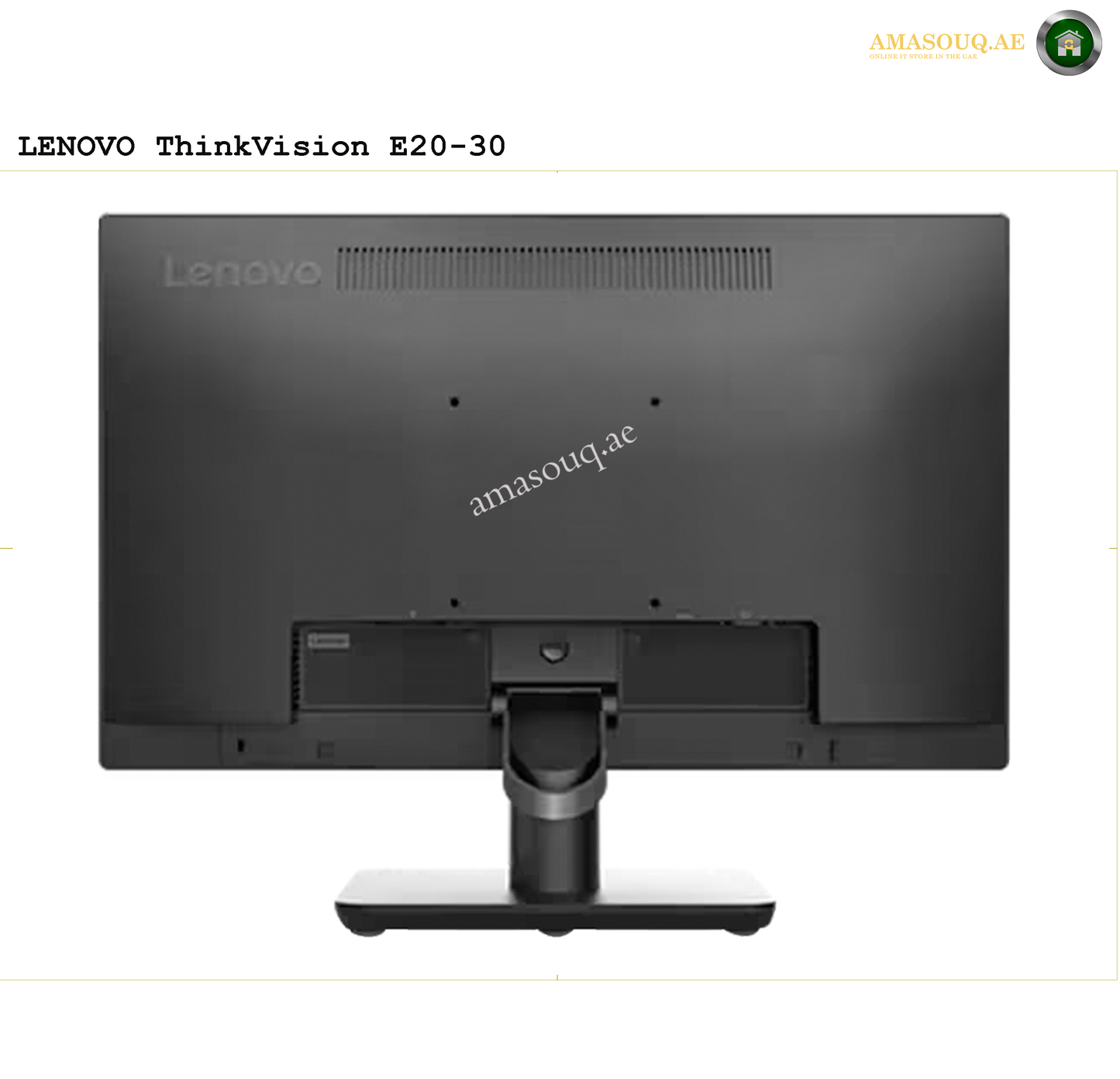 Lenovo - ThinkVision E20-30 19.5" Monitor | Reliable Display for Work & Home