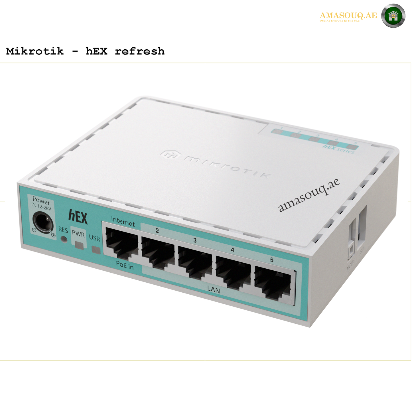 MikroTik E50UG (hEX Refresh) | AMASOUQ.AE - BACK VIEW