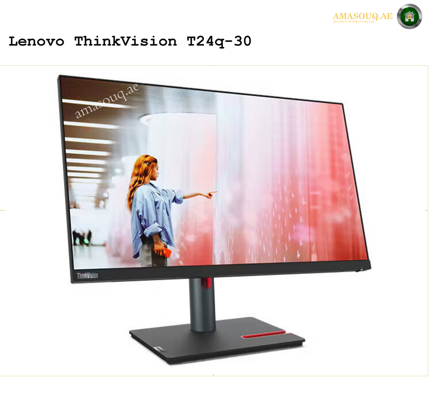 Lenovo ThinkVision P24q-30 Monitor – Perfect for Business & Everyday Use
