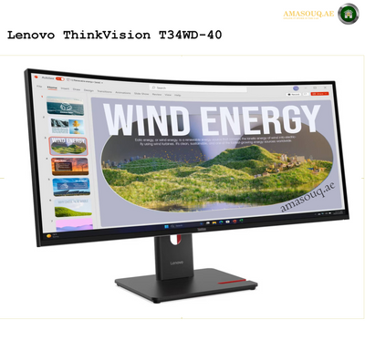 Lenovo ThinkVision T34WD-40 34" Monitor – Premium Productivity Monitor