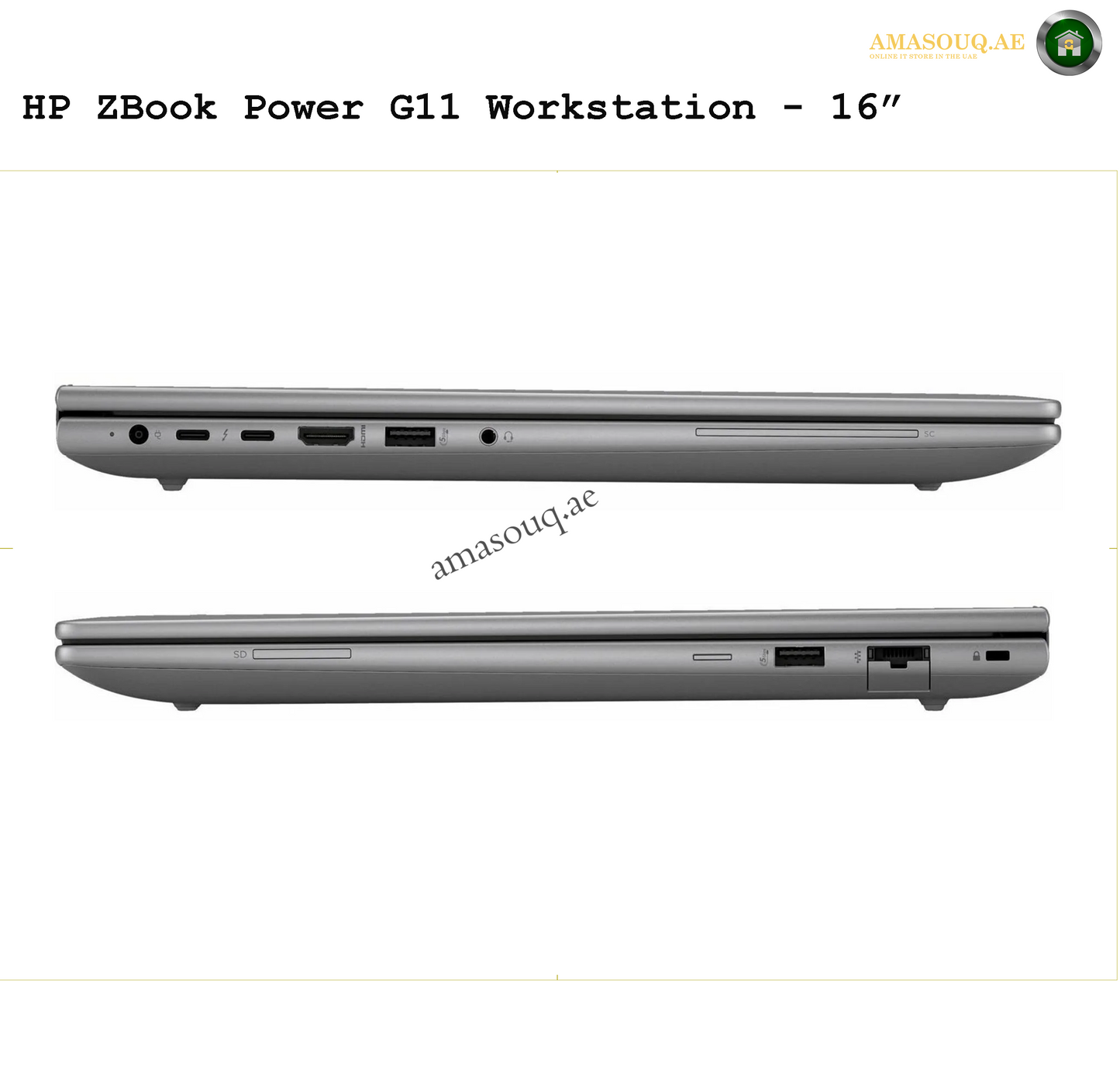 HP ZBook Power G11 - 16" | AMASOUQ.AE PORT VIEW