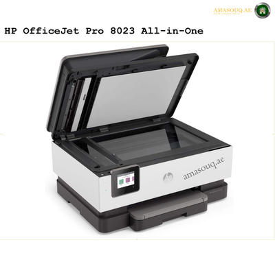 HP OfficeJet Pro 8023 Wireless Print, Scan/Copy/Fax All-in-One Printer, Print, Copy, Scan, Fax, 4800x1200 dpi, Up to 20 ppm, Up to 10 ppm Colour, 225-Sheet Input Tray, Wi-Fi /Ethernet, | 1KR64B