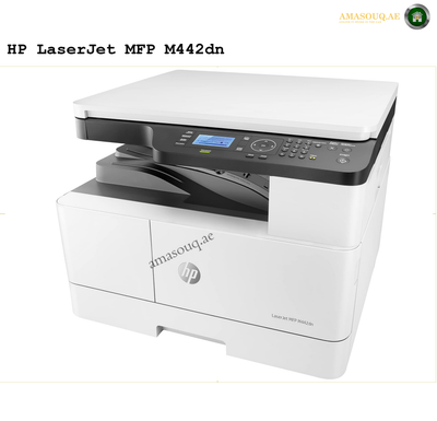 HP M442dn LaserJet Multi Function Laser Printer, Print / Copy / San, Print Speed up to 24 ppm Black , Up to 1200 x 1200 dpi Resolution, 4-line LCD Display, Hi-Speed USB 2.0, ETH 10/100, White | 8AF71A