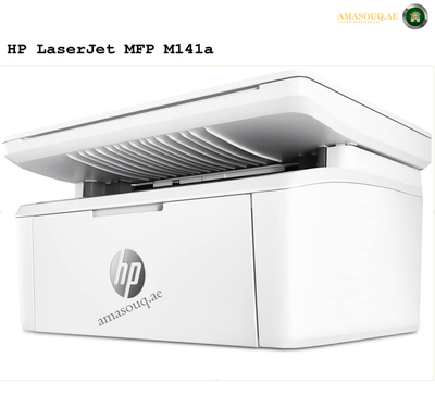 HP LaserJet MFP M141a Multifunction All In One Printer, Print / Copy / Scan, 21 - 30 Print Speed, USB Connectivity, 100 Sheets Output Capacity, Up to 21 cpm Copy Speed, LED Display, White | 7MD73A