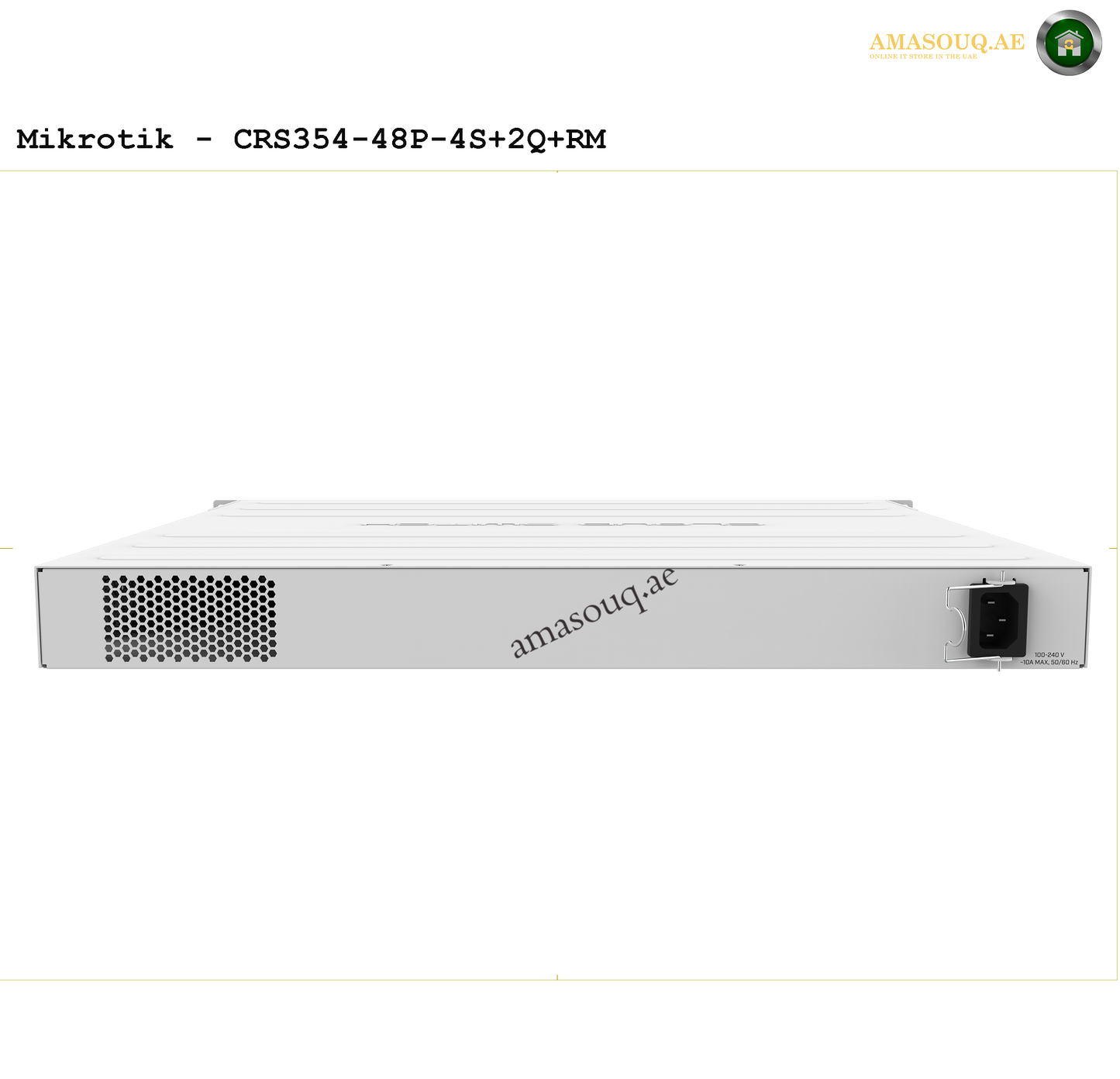 Mikrotik CRS354-48P-4S+2Q+RM network switch at AMASOUQ.AE side view 1