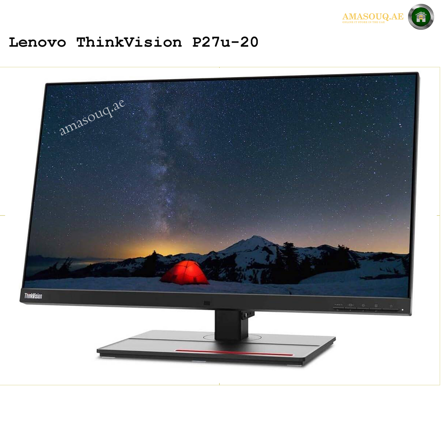 Lenovo ThinkVision P27u-20 27" Monitor – UHD Display for Professionals