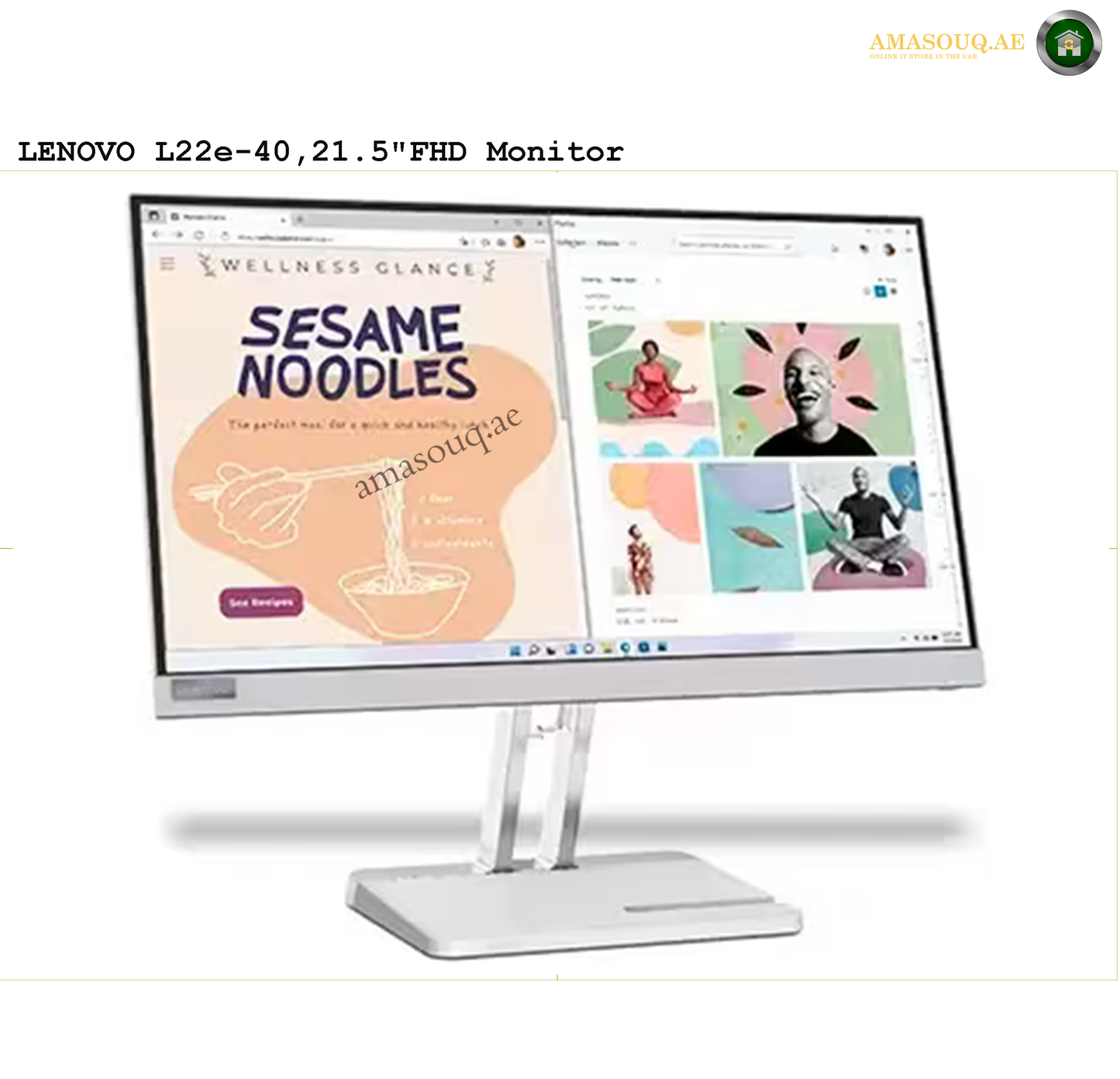 Lenovo L22e-40 / 21.5" Monitor | AMASOUQ.AE 1