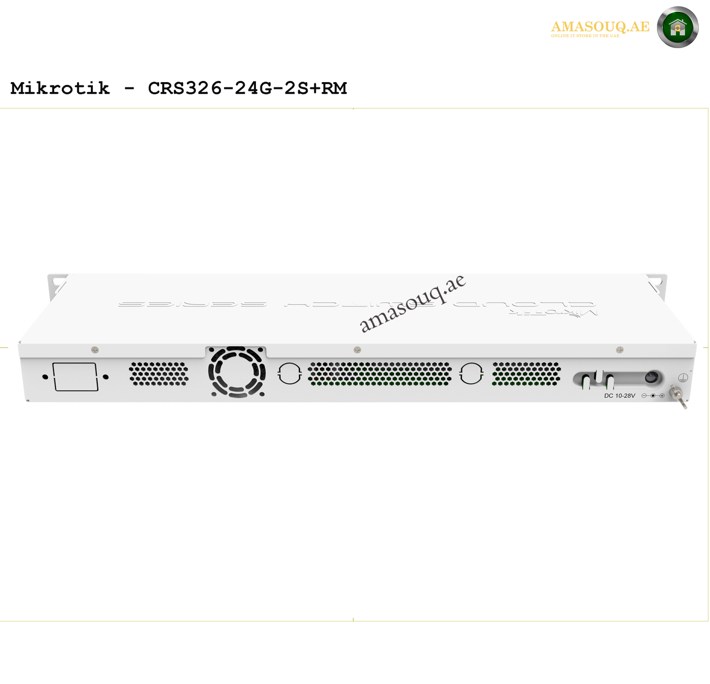 Mikrotik Cloud Router Switch CRS326-24G-2S+RM on AMASOUQ.AE BACK VIEW