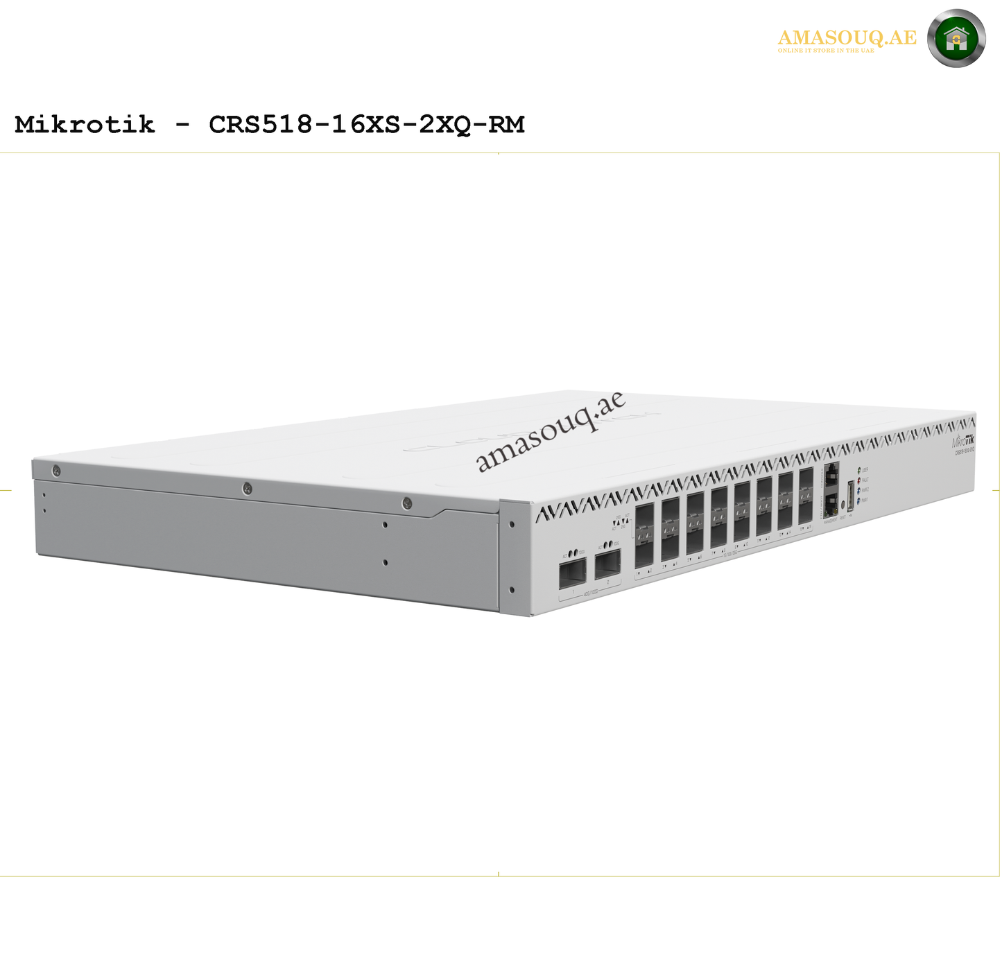 MikroTik CRS518-16XS-2XQ-RM at AMASOUQ.AE SIDE VIEW