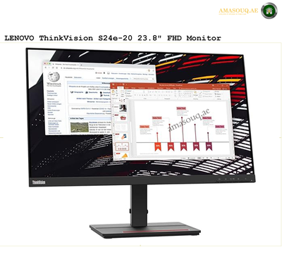 Lenovo Monitor - S24e-20 / 23.8" | AMASOUQ.AE 2