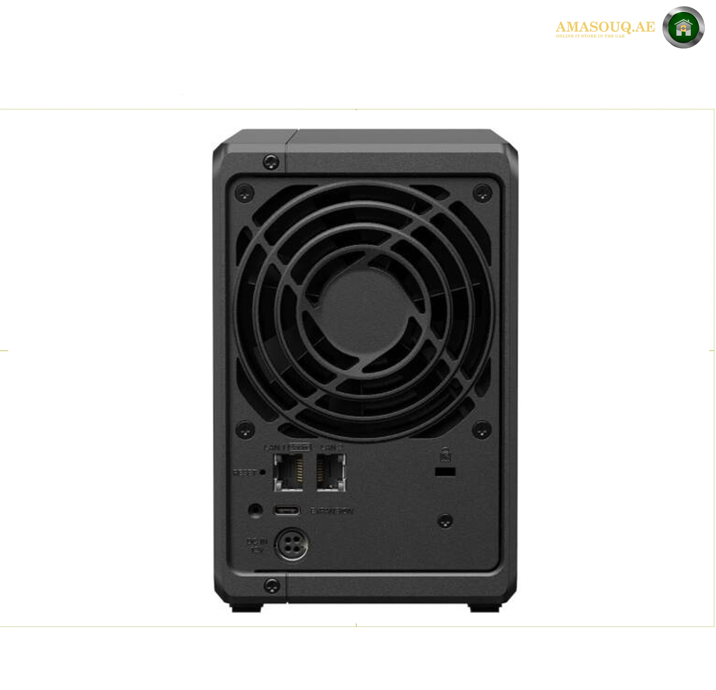 3 Years Warranty | DiskStation DS725+ 2 Drive Bays NAS Server | DS 725+ | AMD Ryzen R1600 Processor, 4GB RAM, 3.5" SATA HDD, 2.5" SATA SSD, M.2 2280 NVMe SSD, Hot Swappable Drive, Black | DS 725+ amasouq.ae
