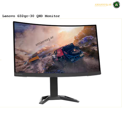 Lenovo QHD Gaming Monitor - G32qc-30 - 31.5" | AMASOUQ.AE 1