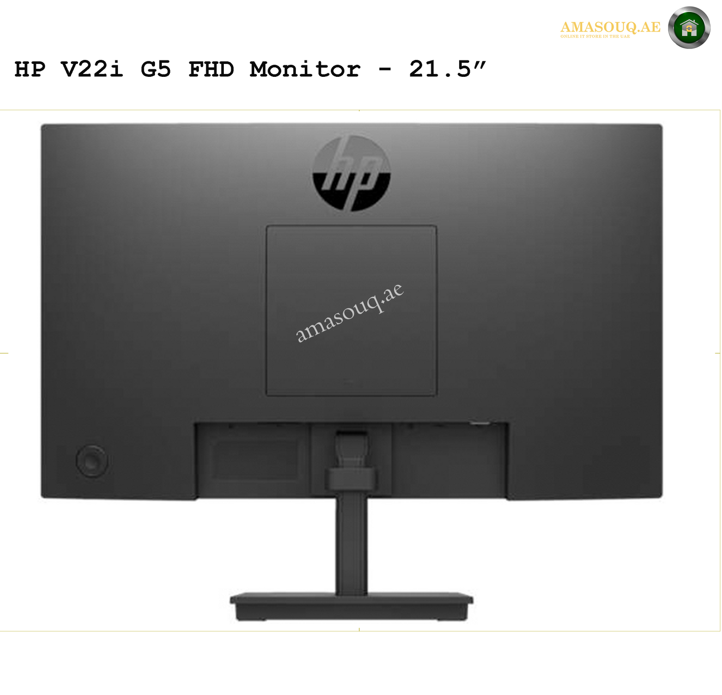 HP V22i G5 - 21.5" BACK SIDE VIEW