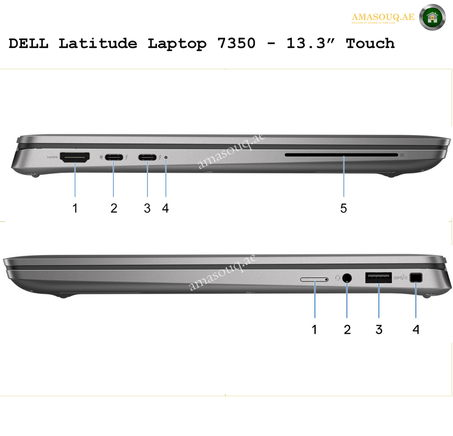 Dell Latitude - 7350 - 13.3" - W11Pro - Touch | AMASOUQ.AE 4