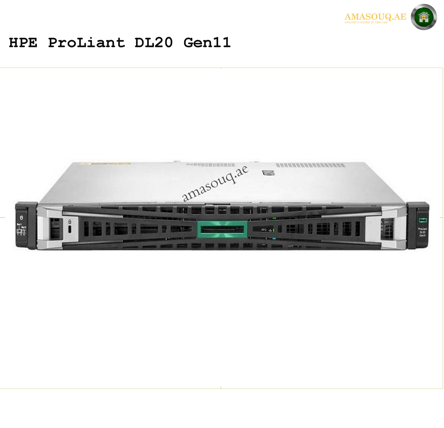 HPE ProLiant DL20 Gen11 Server | AMASOUQ.AE FRONT VIEW