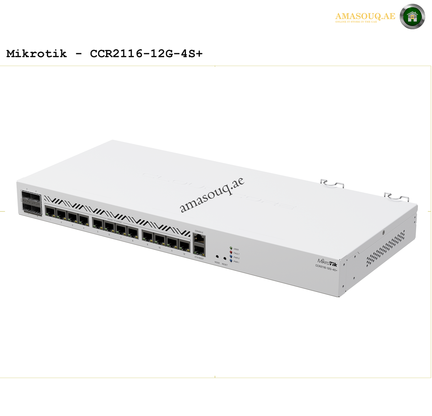 MikroTik CCR2116-12G-4S+ | AMASOUQ.AE SIDE VIEW 1