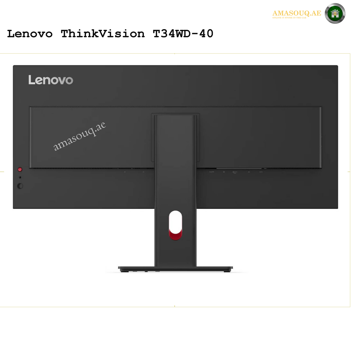 Lenovo ThinkVision T34WD-40 34" Monitor – Premium Productivity Monitor