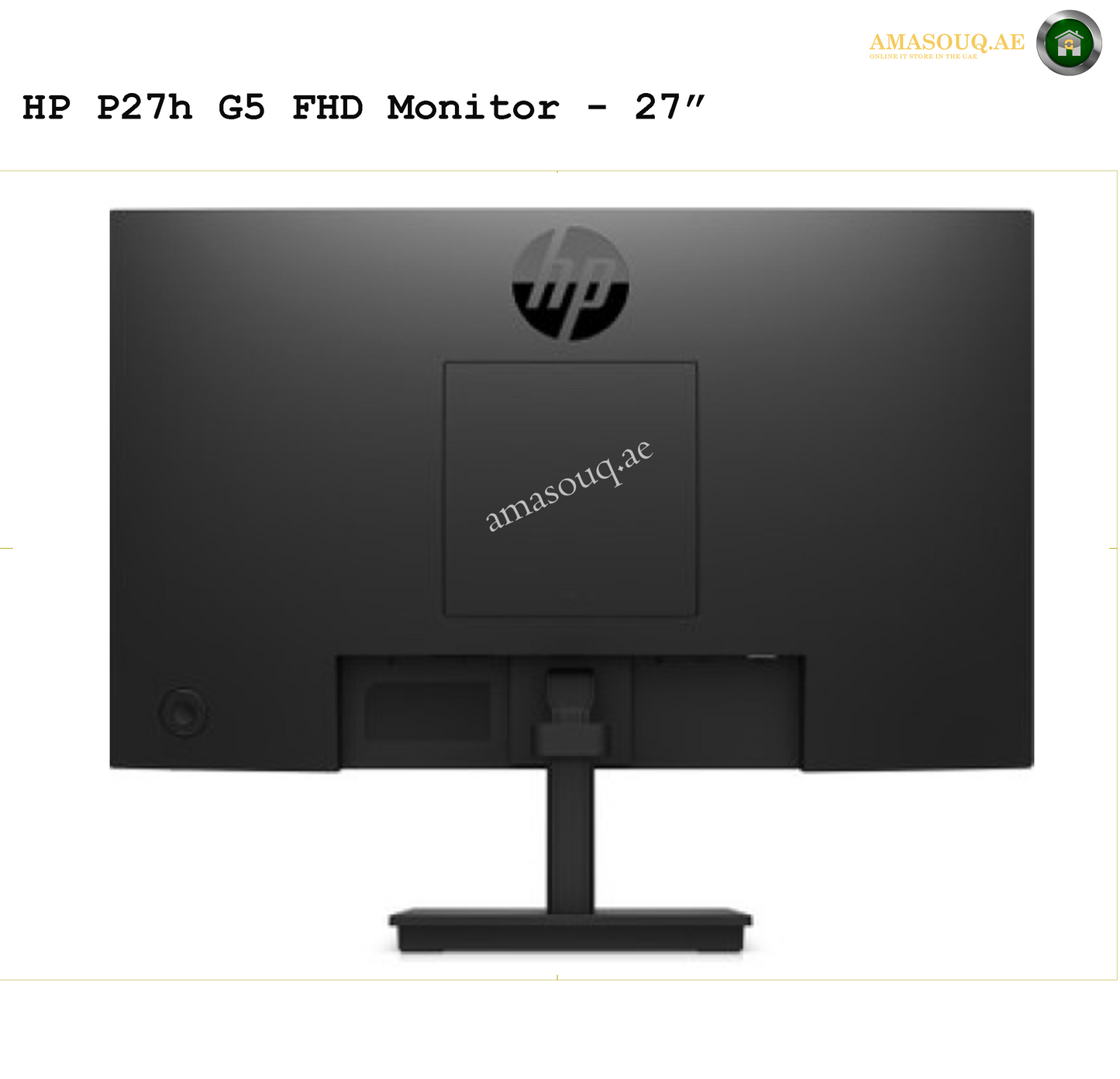 HP Monitor – P27h G5 - 27" | Stunning Display, Pro Performance