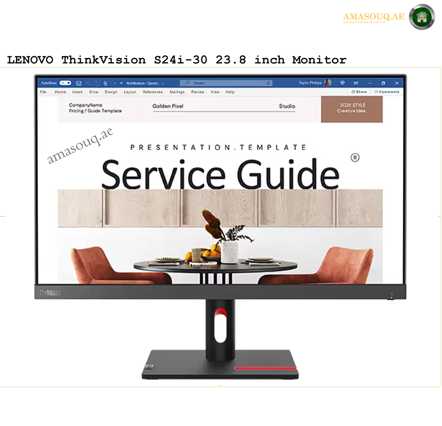 Lenovo Monitor - S24i-30 / 23.8" | AMASOUQ.AE 3