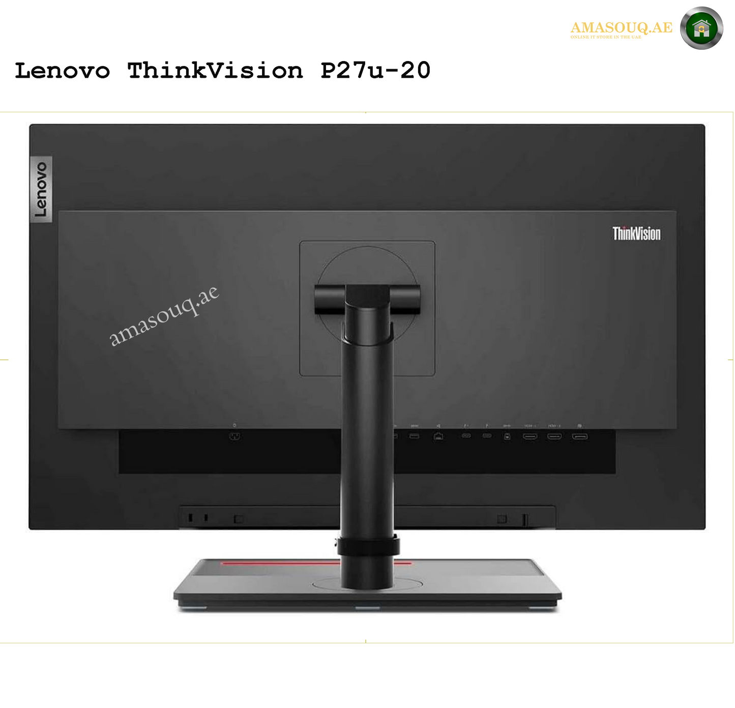 Lenovo ThinkVision P27u-20 27" Monitor – UHD Display for Professionals