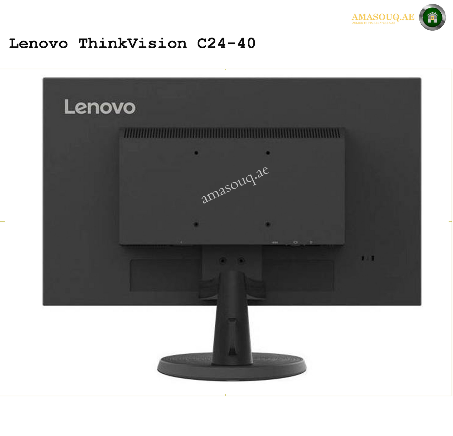 Lenovo ThinkVision C24-40 Monitor – 24" FHD Display for Work & Study