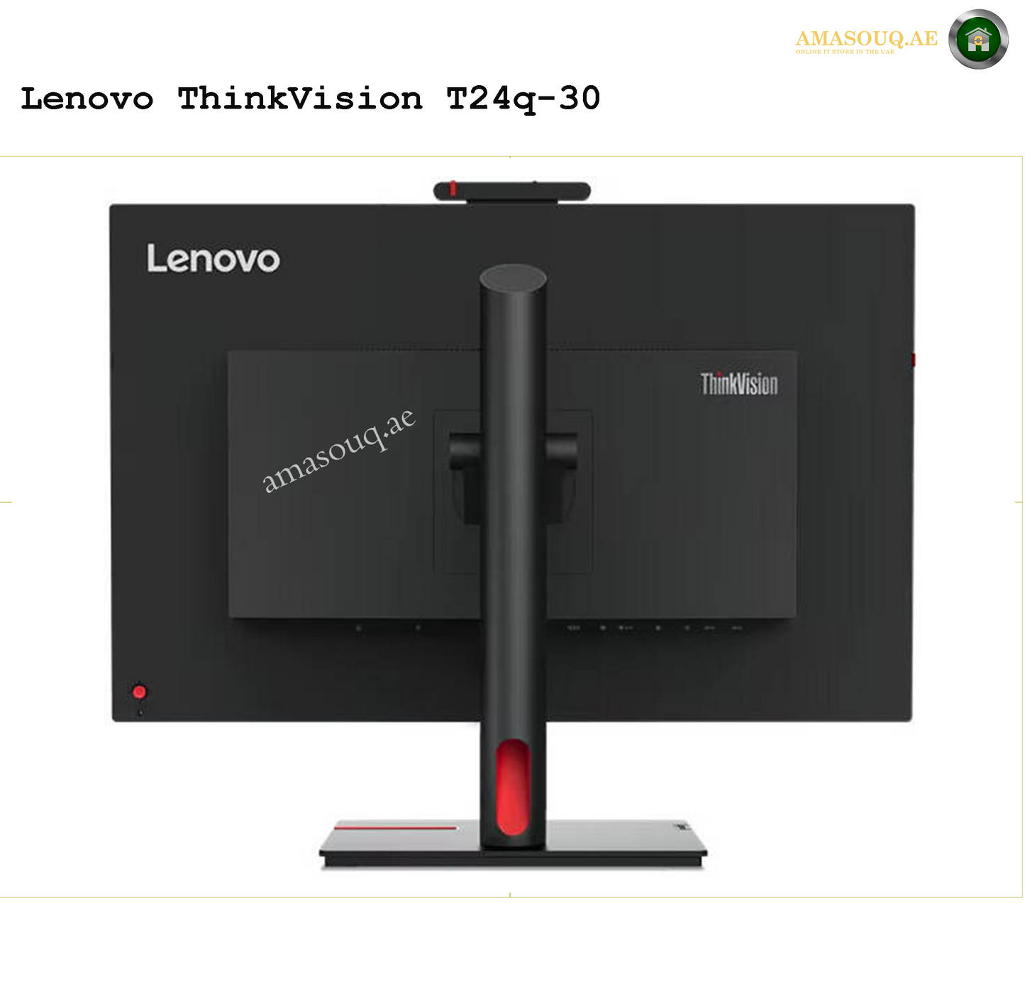 Lenovo ThinkVision T27hv-30 Monitor – 27" QHD Display for Work & Meetings