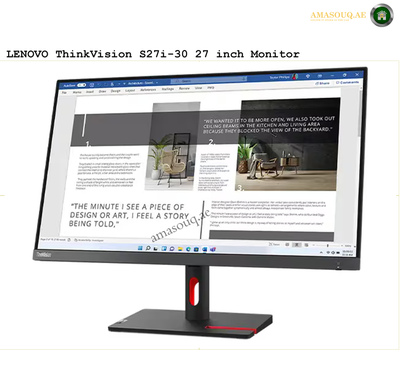 Lenovo Monitor - S27i-30 / 27" | Sleek & High-Performance Display
