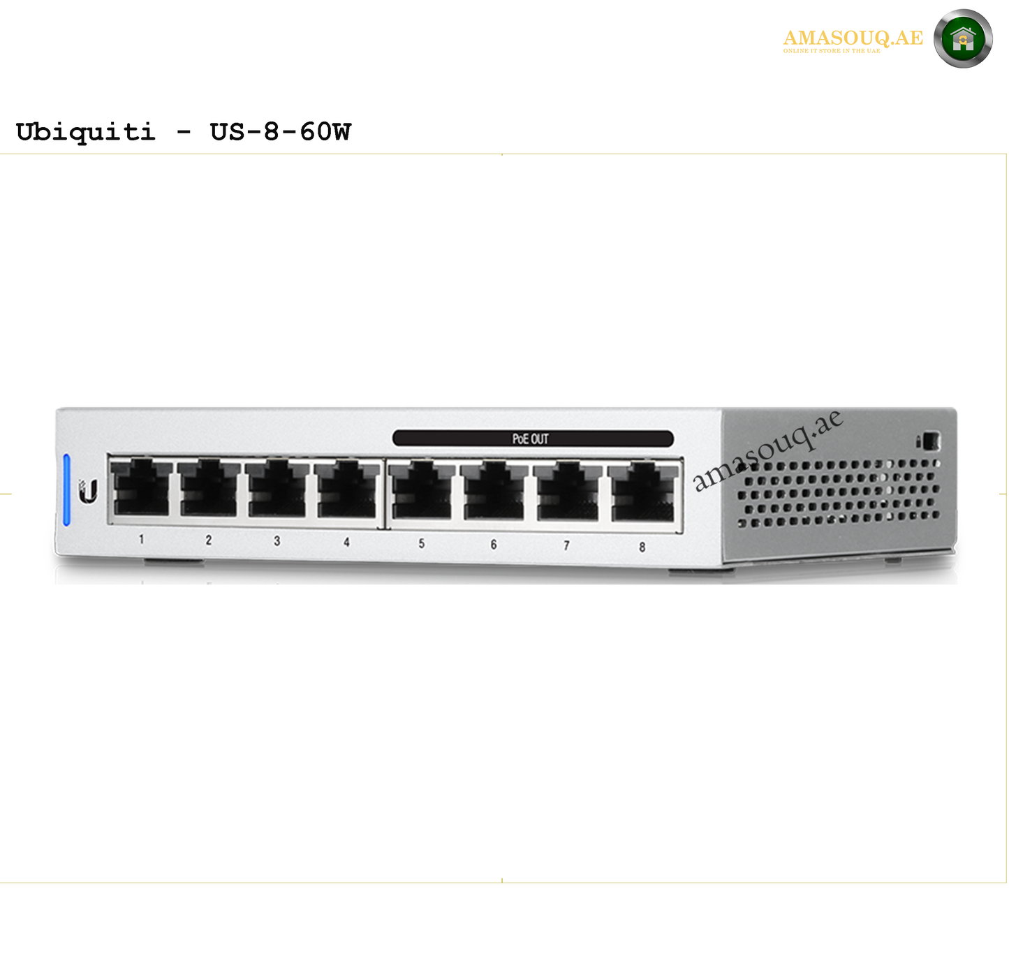 Ubiquiti - 8 PoE (Gen1) - US-8-60W | AMASOUQ.AE 4
