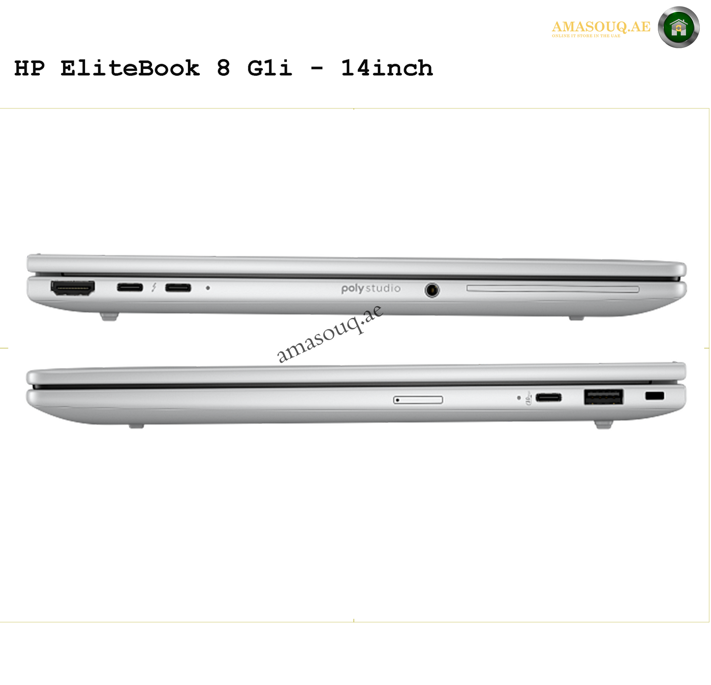 HP EliteBook 8 G1i DOS - 14.0 inch | AMASOU.AE PORT VIEW