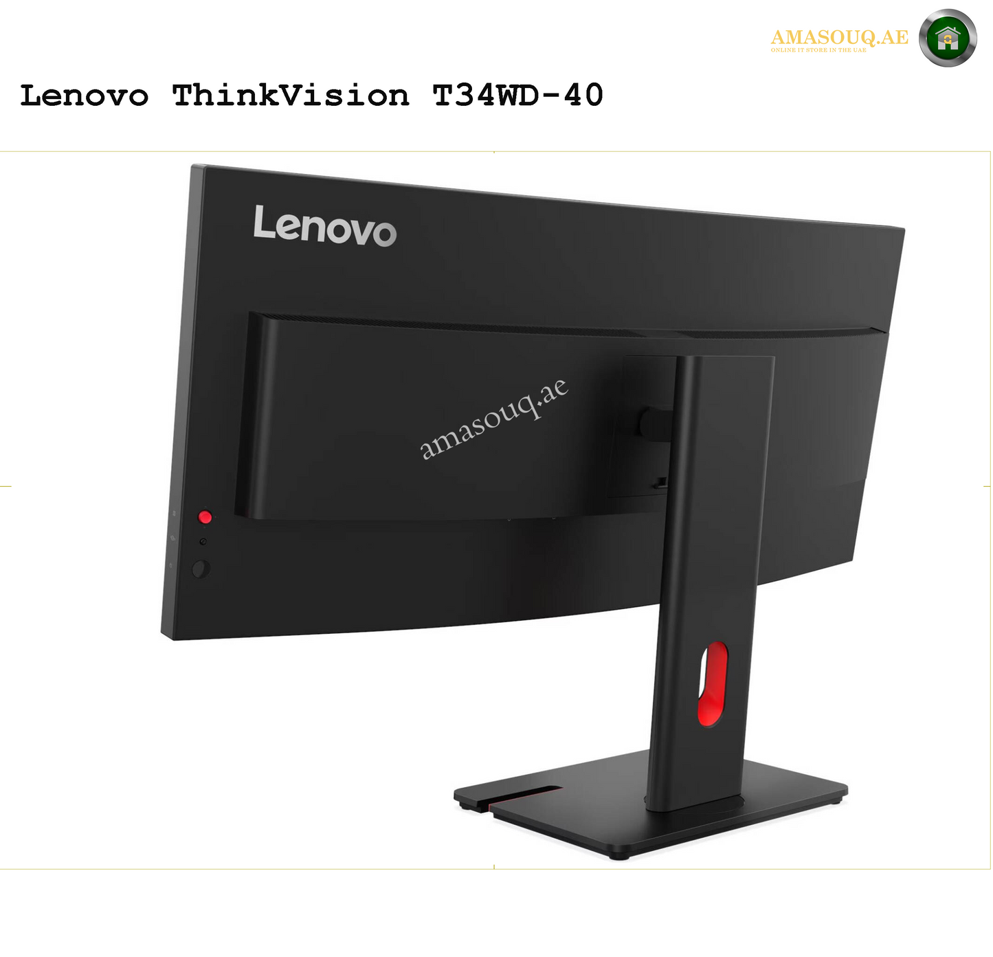 Lenovo ThinkVision T34WD-40 34" Monitor – Premium Productivity Monitor
