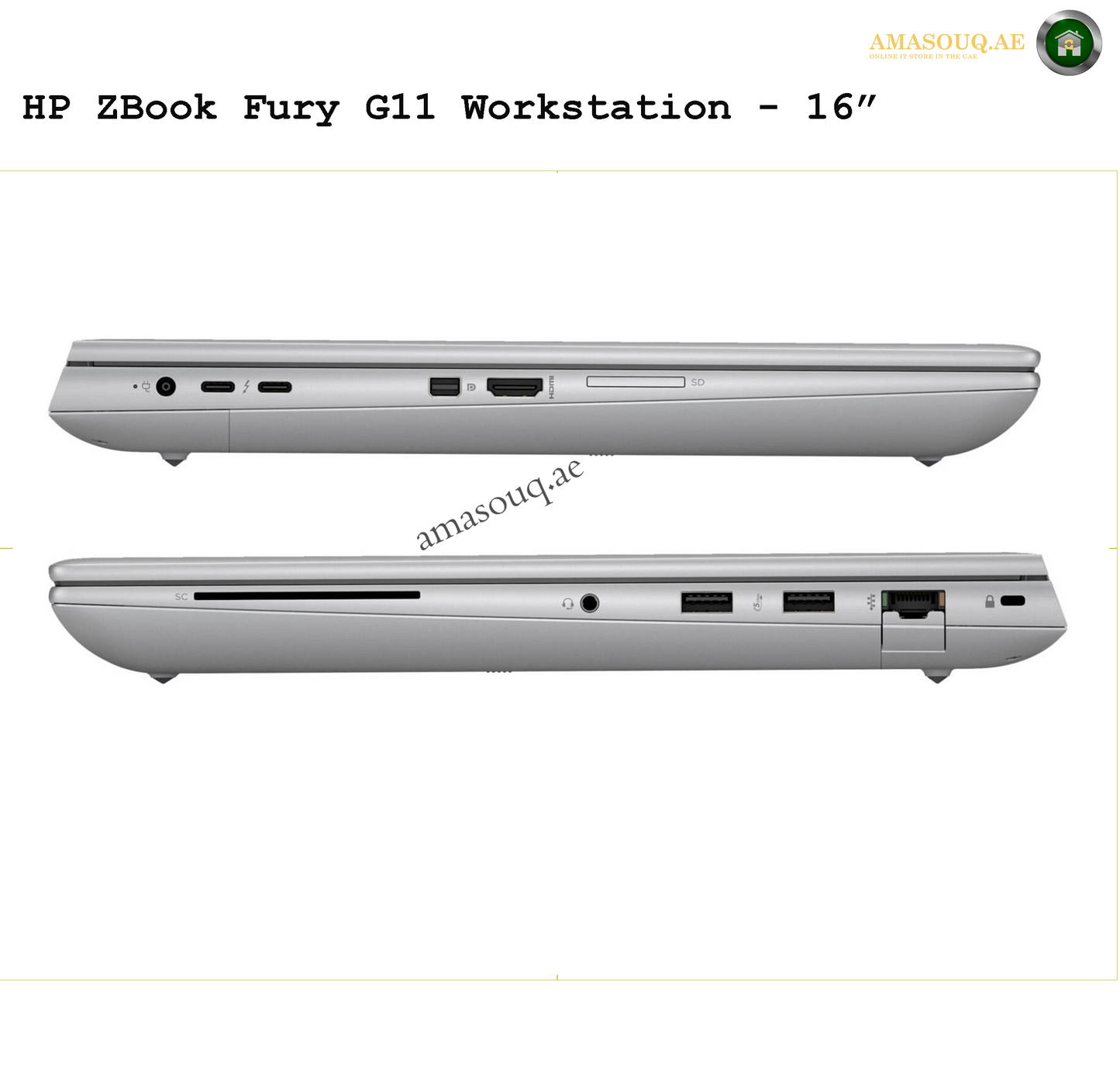 HP ZBook Fury G11 - 16" | AMASOUQ.AE PORT VIEW