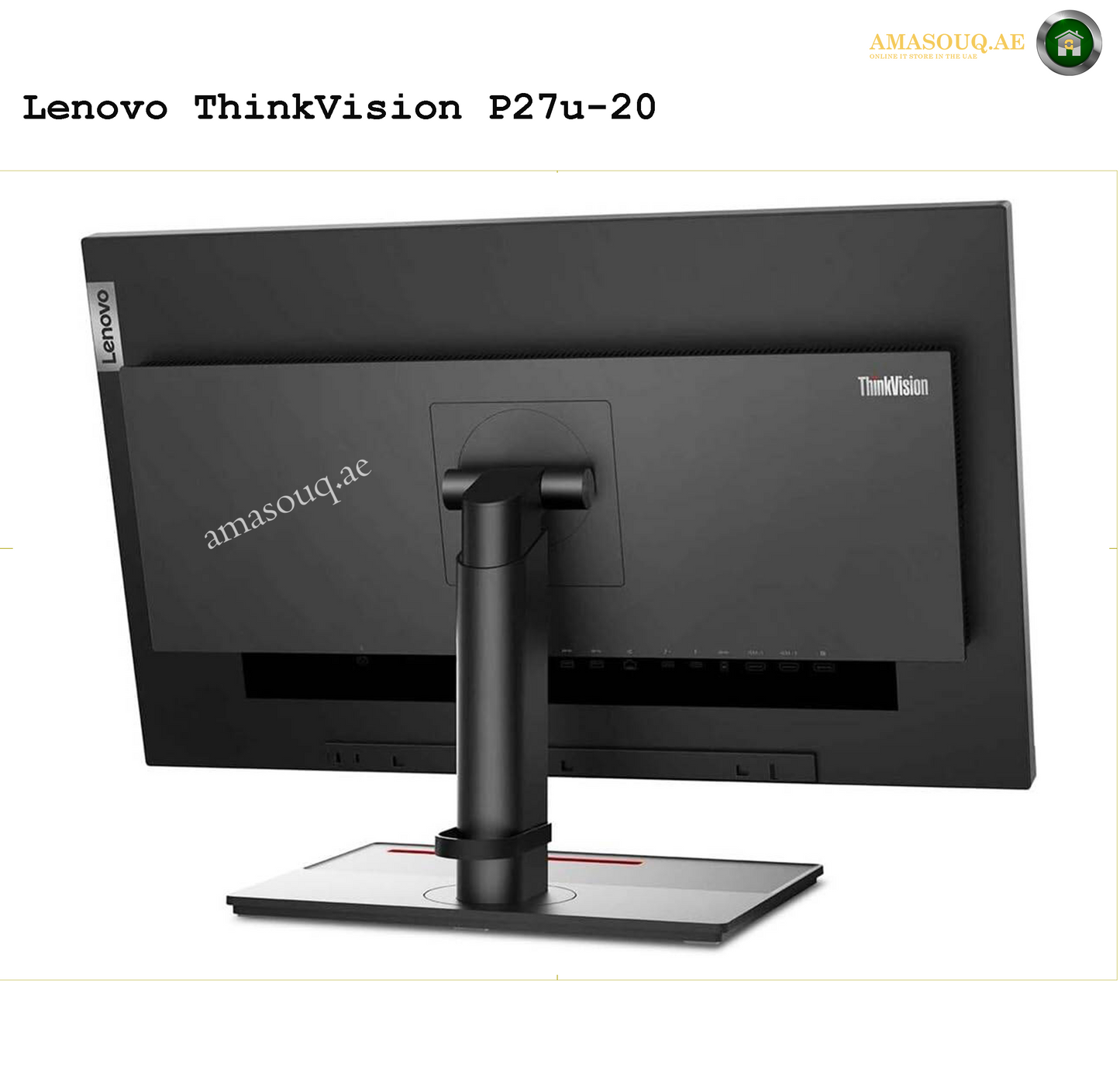 Lenovo ThinkVision P27u-20 27" Monitor – UHD Display for Professionals