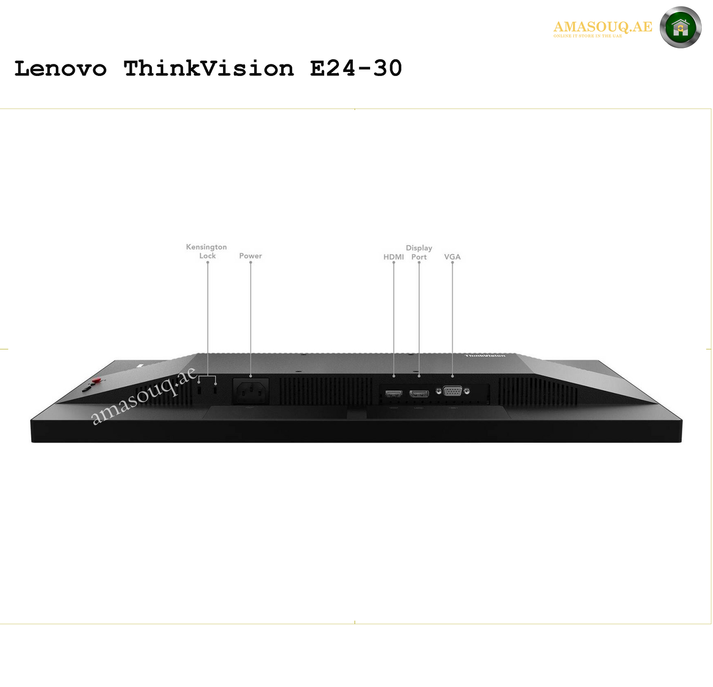 Lenovo ThinkVision E24-30 Monitor – Eye Comfort, Clarity & Performance