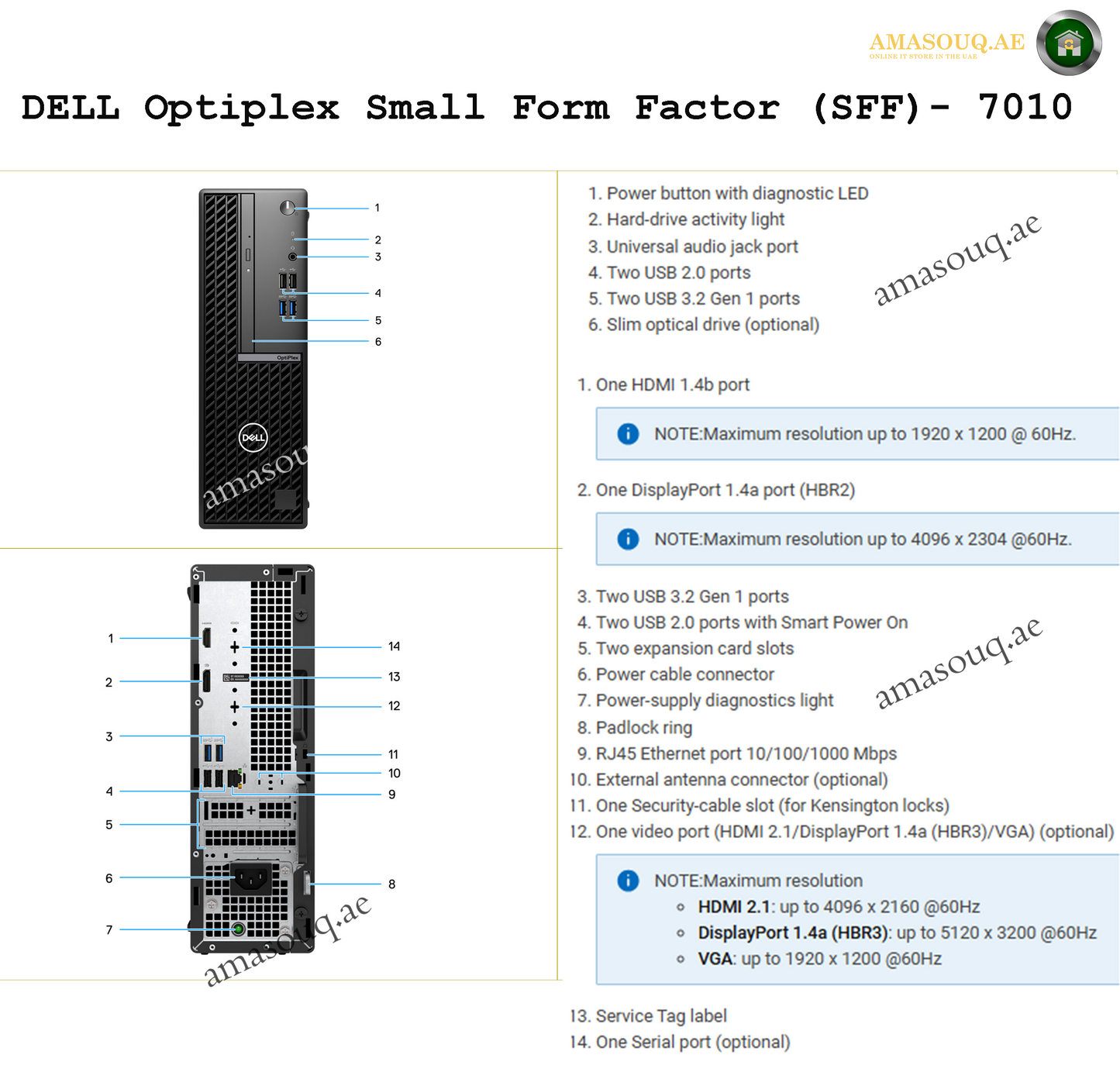 DELL Optiplex 7010 SFF - Ubuntu Linux | Compact Desktop for Work & Play