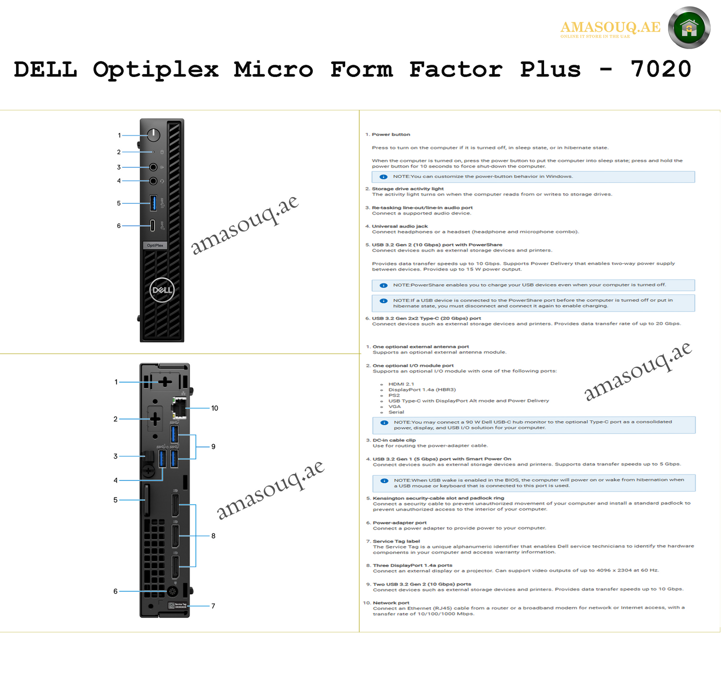 DELL Optiplex 7020 MFF PLUS - Ubuntu Linux | Compact Power for Work & Home