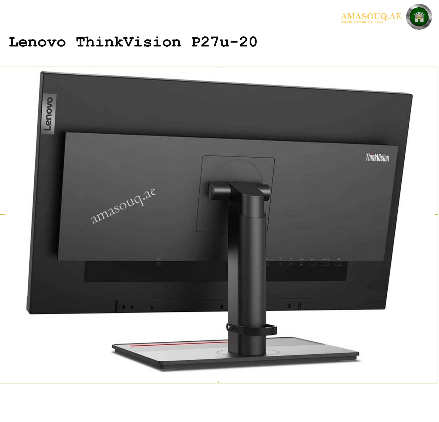 Lenovo ThinkVision P27u-20 27" Monitor – UHD Display for Professionals