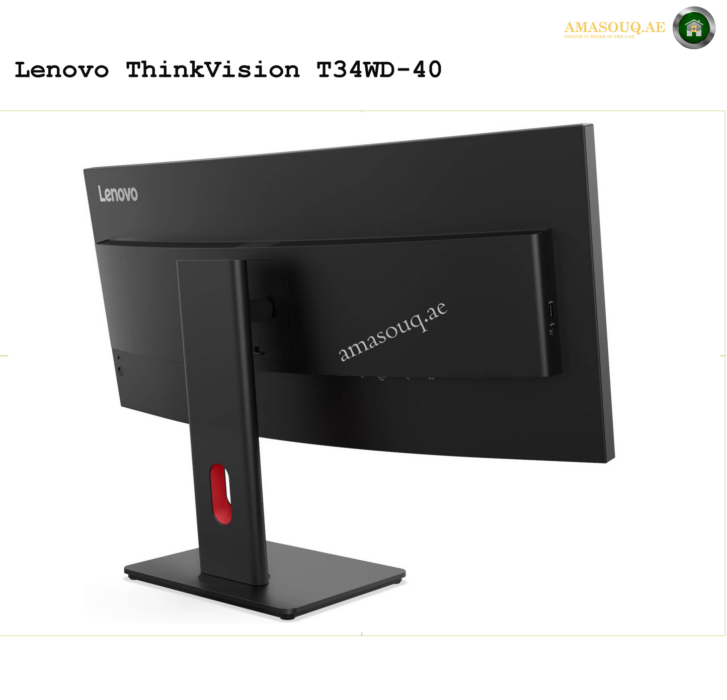 Lenovo ThinkVision T34WD-40 34" Monitor – Premium Productivity Monitor