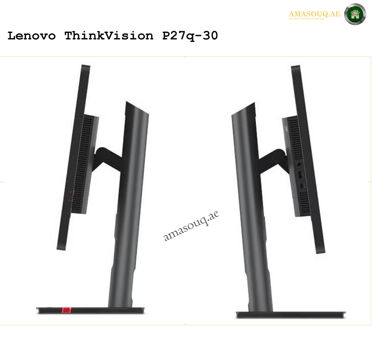 Lenovo ThinkVision P27q-30 Monitor 27" – Premium QHD Visuals & Ergonomic Design