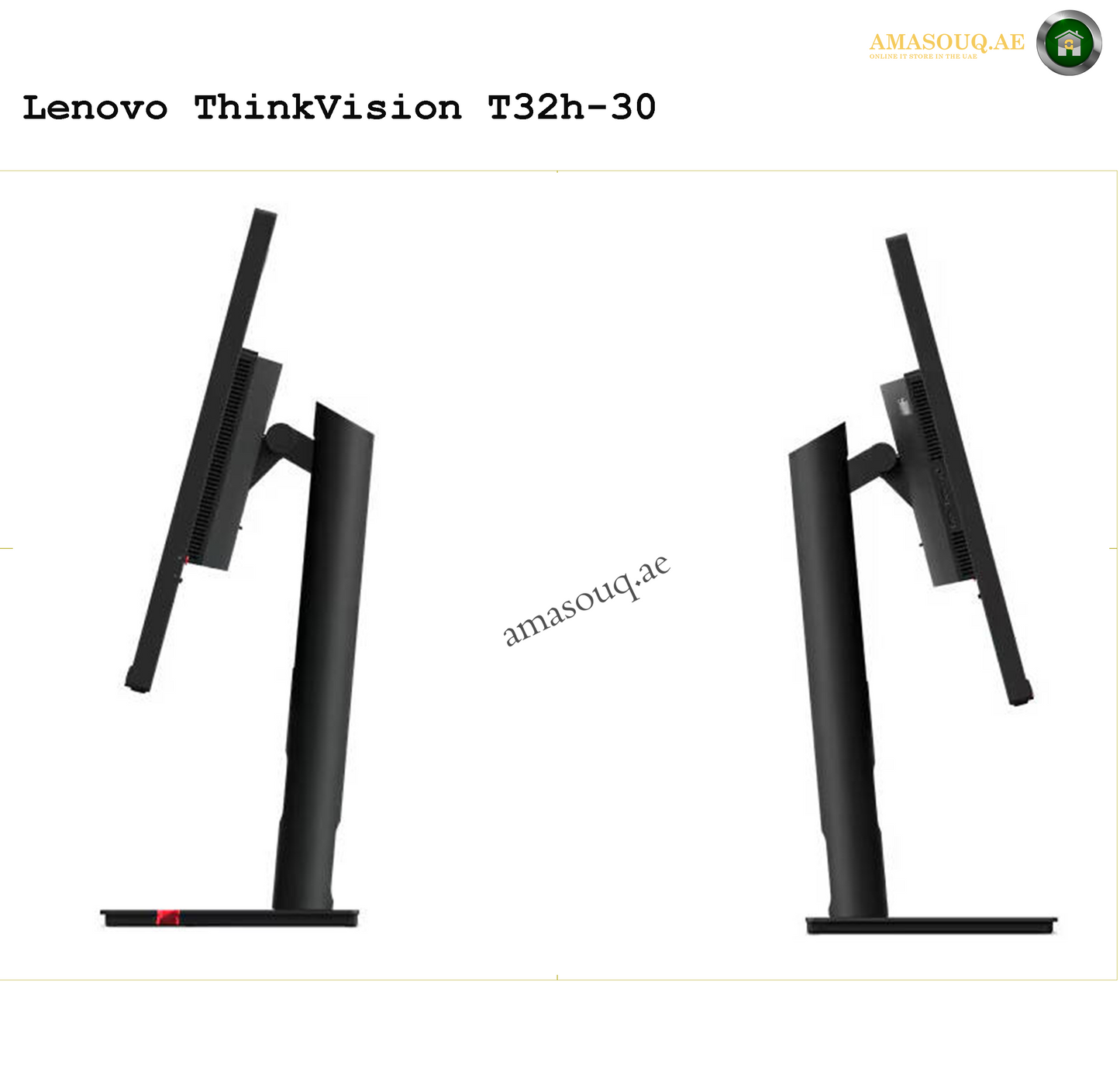 Lenovo ThinkVision T32h-30" 31.5" Monitor – QHD Clarity for Professionals