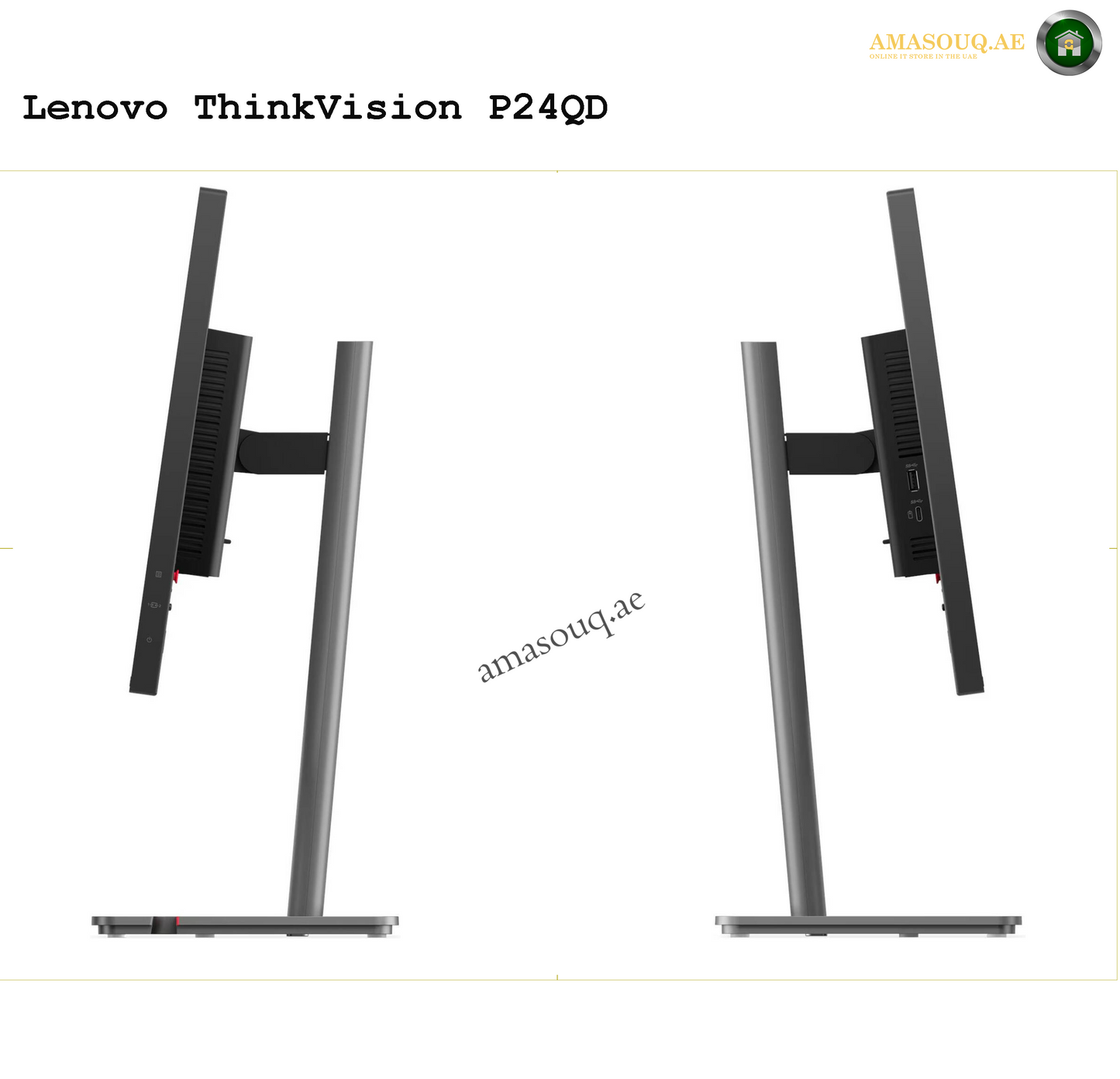 ThinkVision P24QD-40 Monitor – Premium 24" QHD Monitor for Professionals