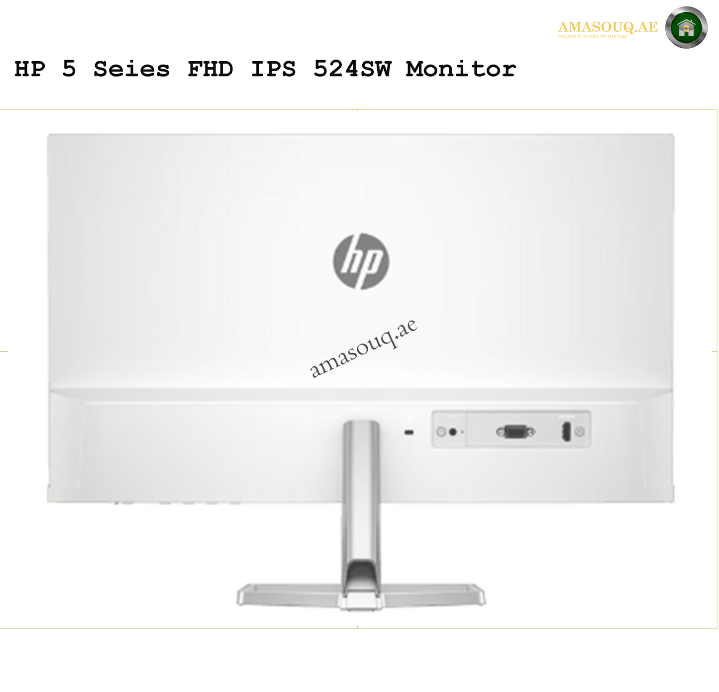 HP 524SW- 23.8" | AMASOUQ.AE BACK VIEW