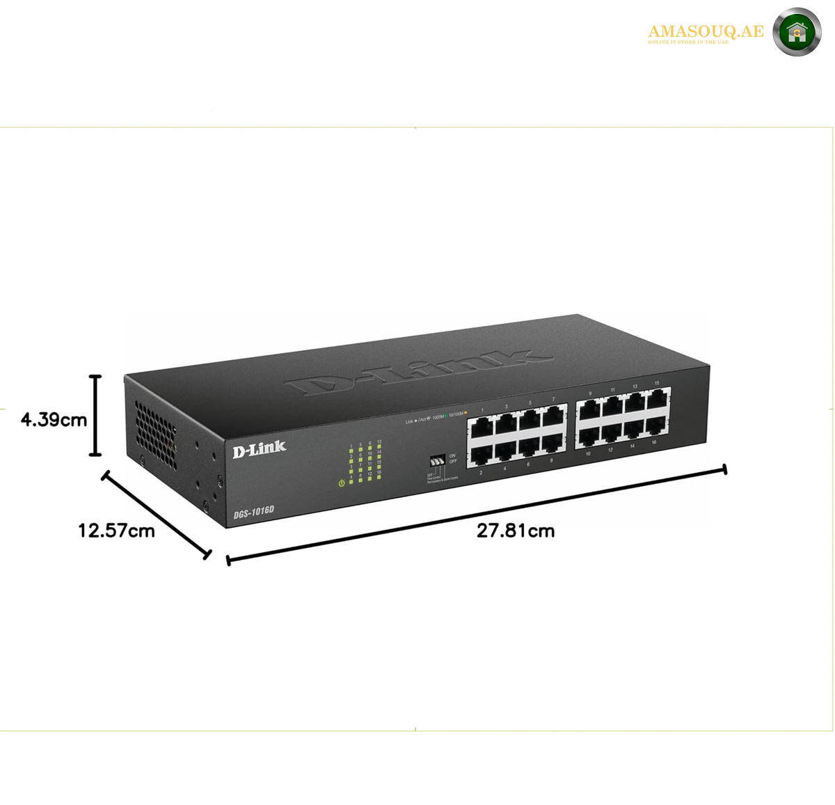 D-Link DGS-1016D metal-housing Ethernet network switch | DGS-1016D