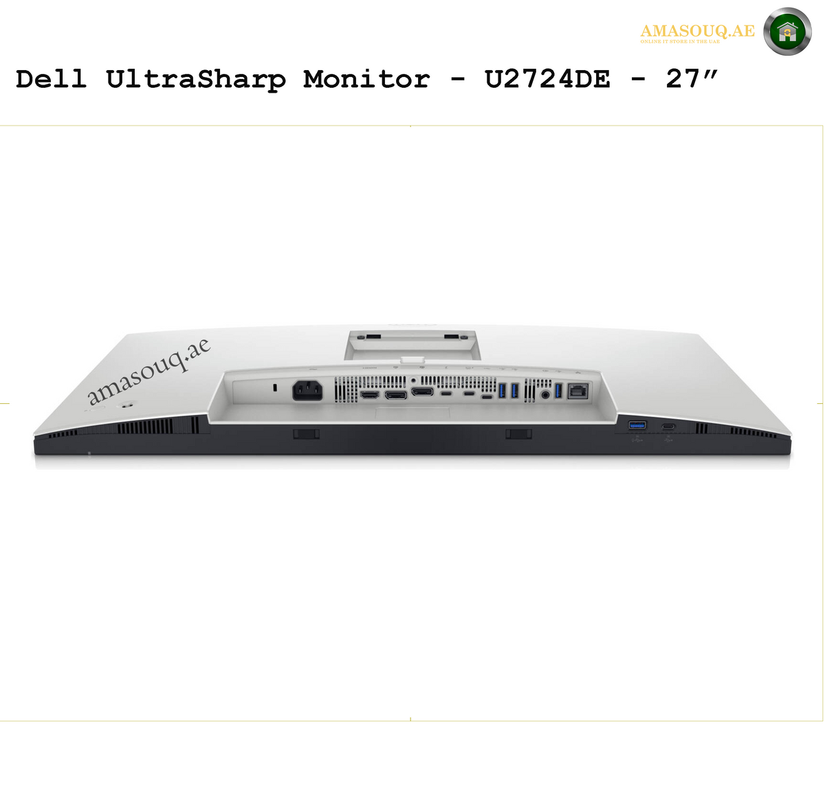 Dell U2724DE HDMI DisplayPort USB and Ethernet ports