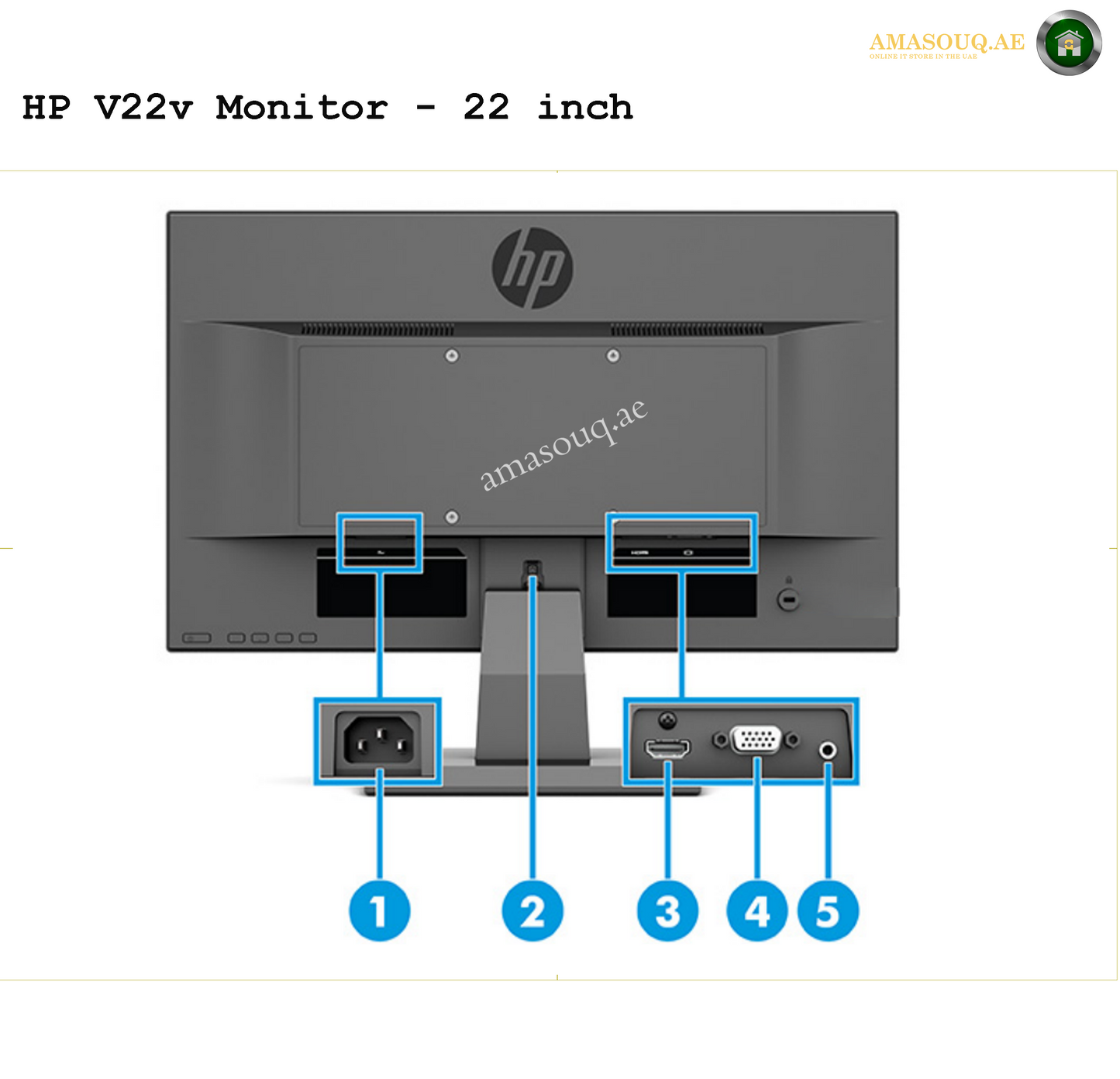 HP V22v - 21.5" | AMASOUQ.AE PORT VIEW