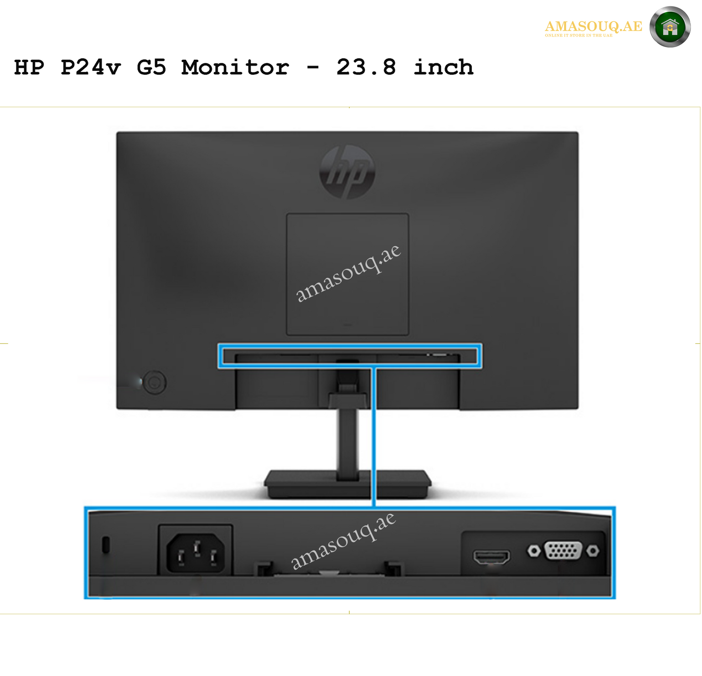 HP P24v G5 - 23.8" | AMASOUQ.AE PORT VIEW