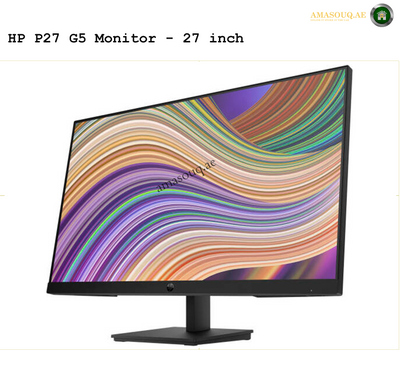 HP P27 G5 - 27" | AMASOUQ.AE SIDE VIEW 2