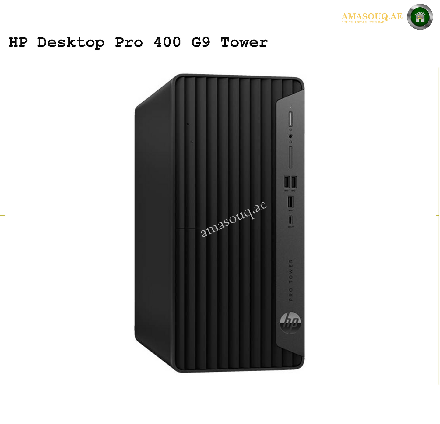 HP Pro 400 G9 Tower Desktop | AMASOUQ.AE SIDE VIEW 1