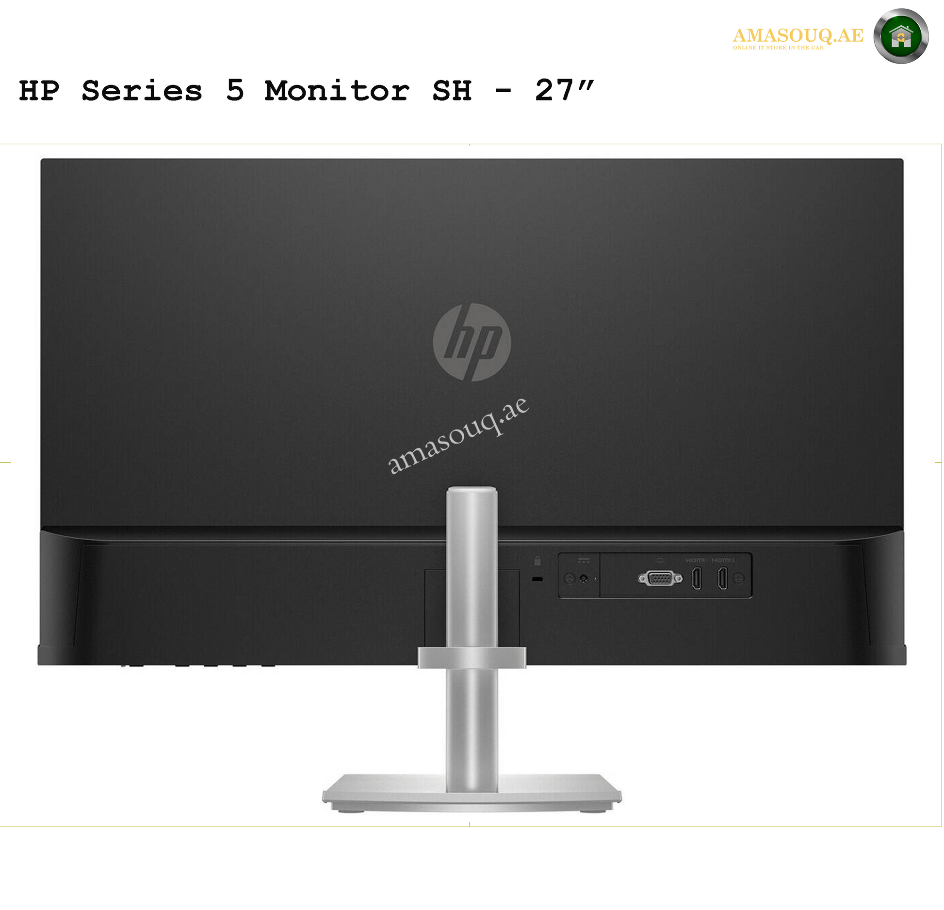 HP S5 527SH - 27" | AMASOUQ.AE BACK VIEW