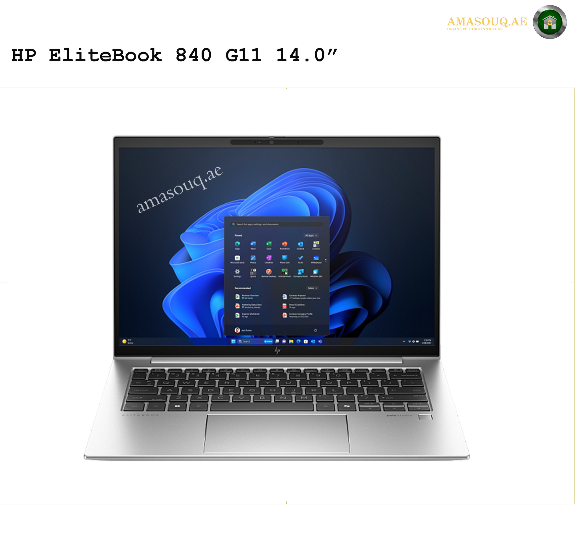 HP EliteBook 840 G11 W11Pro - 14" | AMASOUQ.AE FRONT VIEW